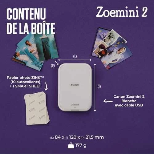 Spausdintuvas Canon Zoemini 2 perlwei&szlig;