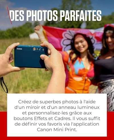 Canon Zoemini S2 mažų nuotraukų spausdintuvas ir fotoaparatas, Tamsiai žalsvai mėlynas