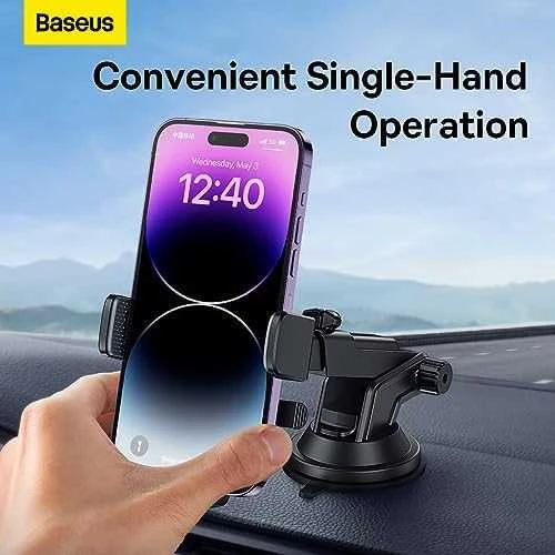 Automobilinio telefono laikiklis Baseus UltraControl (juodas)