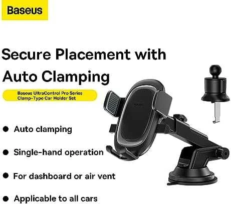 Automobilinio telefono laikiklis Baseus UltraControl (juodas)