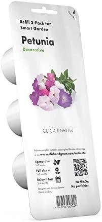 Click and Grow 3 vnt. papildymas - petunijos gėlių sėklos