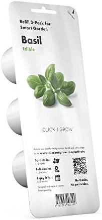 Click and Grow Smart Home 3 vnt. papildymas - bazilikų sėklos