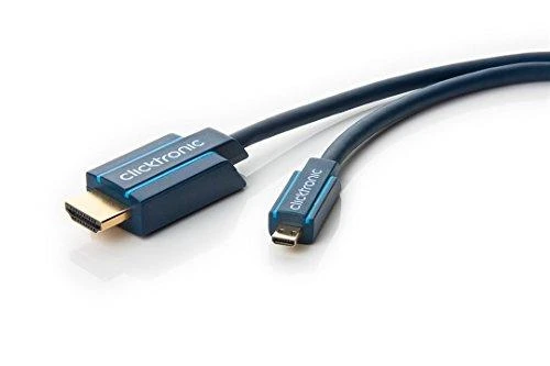 Clicktronic 70328 Micro-HDMI™ adapterio laidas su eternetu, 2m