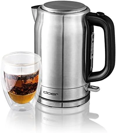CLoer 4529 Standard virdulys, Nerūdijantis plienas, Nerūdijantis plienas/Juodas, 2200 W, 360° rotational base, 1.7 L