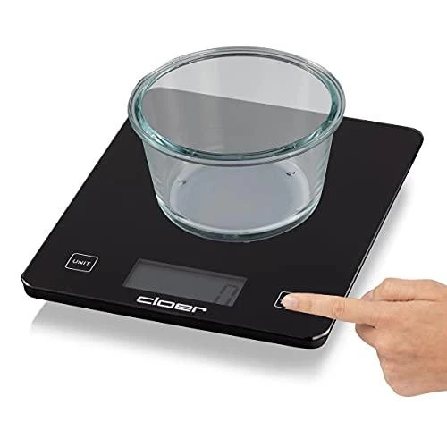 Virtuvinės svarstyklės Cloer 6870 juodos, sveria iki 10 kg, juodos