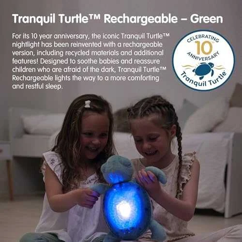 Cloud B migdukas projektorius su garsais Tranquil Turtle, žalios spalvos