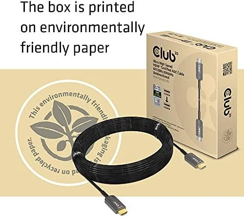Club 3D HDMI laidas su draugiška aplinkai pakuote