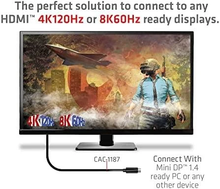 Kabelis Club 3D Club3D Cable MiniDP 1.4 > HDMI 1,8m 8K60Hz St / St mažmeninės prekybos