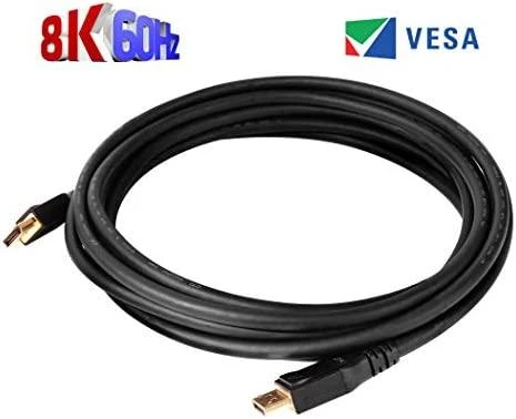 Club 3D DisplayPort 1.4 HBR3 8K60Hz DSC 1.2 Kabelis kištukinis/kištukinis – 5m