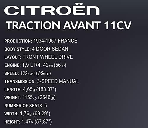Cobi 24337 lengvasis automobilis Citroen Traction Avant 11CV 1938 1900