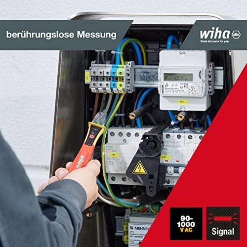 Bekontaktis įtampos detektorius WIHA 90–1,000 VAC