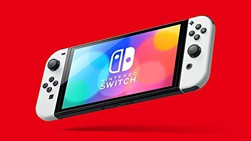 Nintendo Switch OLED konsolė (su Neon Raudona ir Neon Mėlyna Joy-Con)