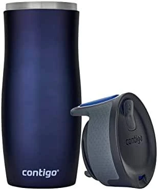 Termo puodelis Contigo West Loop 2.0 470 ml, mėlynas