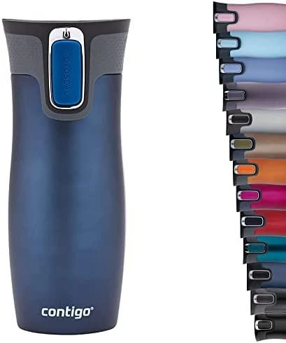 Termo puodelis Contigo West Loop 2.0 470 ml, mėlynas