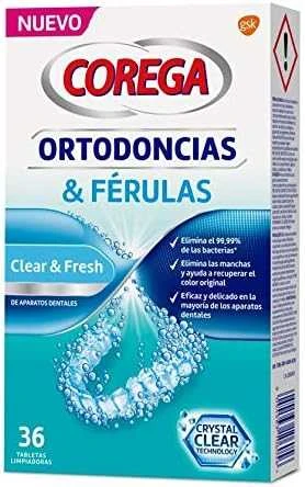 Dantų šepetėlis "Corega Orthodontics - Splints" 36 tabletės