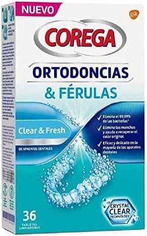 Dantų šepetėlis "Corega Orthodontics - Splints" 36 tabletės