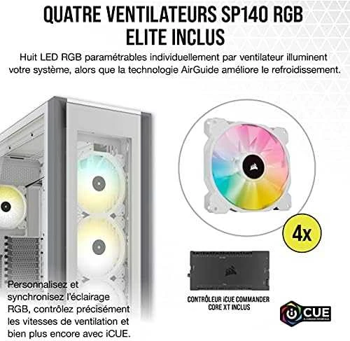 Corsair iCUE 7000X RGB grūdintas stiklas Baltas CC-9011227-WW