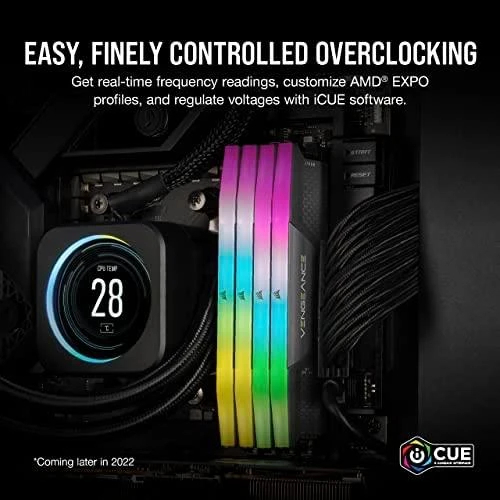 RAM 64 GB PC 6000 CL40 CORSAIR KIT (2 x 32 GB) VENGEANCE RGB G mažmeninė prekyba