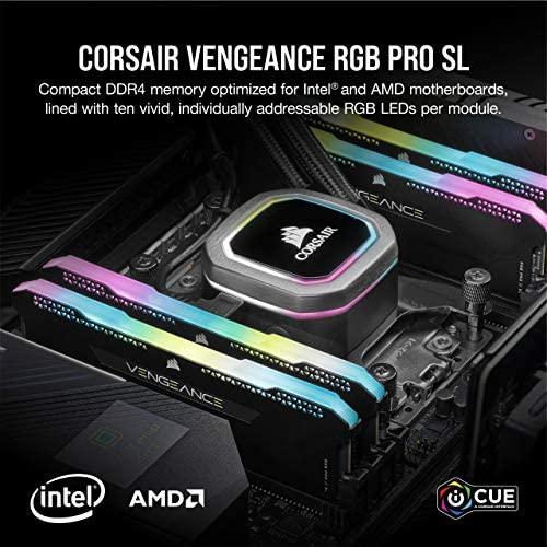 RAM „Corsair VENGEANCE RGB PRO SL“ | 64 GB | DDR4 | 3600 MHz | Kompiuteriai/serveriai | Registracijos Nr. | ECC Nr.