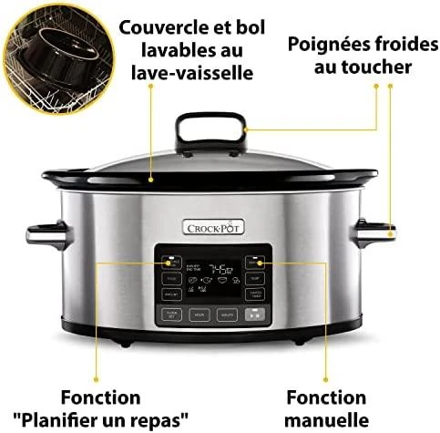 Lėtpuodis CROCKPOT TIMESELECT 5.6L CSC066X