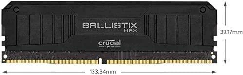 RAM „Crucial Ballistix Max Juodas“, DDR4-5100, CL19 – 16 GB dvigubas rinkinys