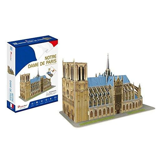 3D dėlionė su Notre Dame katedra CubicFun, 53 d.