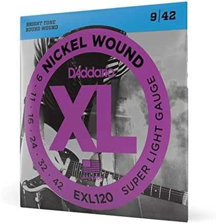 Stygos elektrinei gitarai D'Addario EXL120 .009