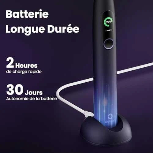 Elektrinis dantų šepetėlis Oclean X Pro, violetinis (Aurora Purple)