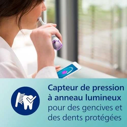 Philips Sonicare DiamondClean Smart 9400 „Sonic“, elektrinis dantų šepetėlis su programėle HX9917/88