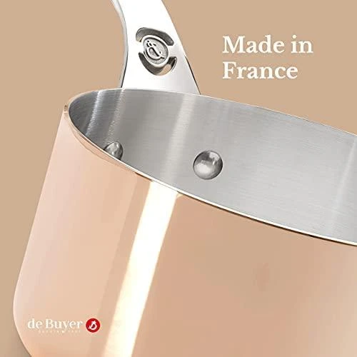 De Buyer Prima Matera Puodas vario/plieno 18 cm indukcija
