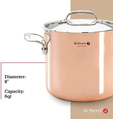 De Buyer Deep puodas, 5.7 l, Prima Matera