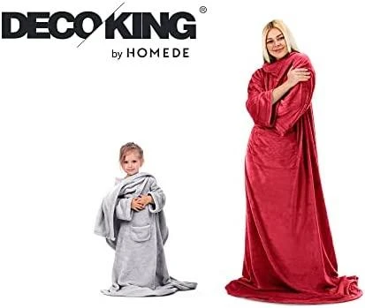 Pledas DecoKing Lazy, pilkas, 170 cm x 200 cm