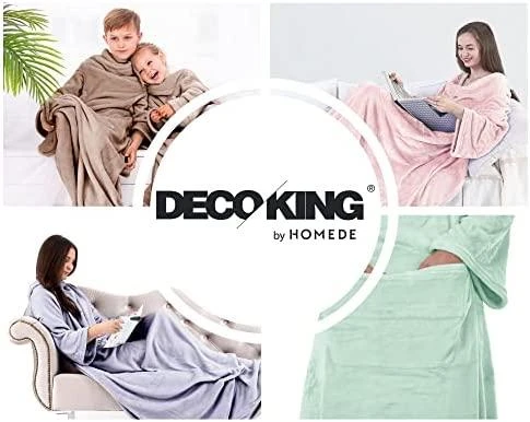 Pledas DecoKing Lazy, pilkas, 170 cm x 200 cm