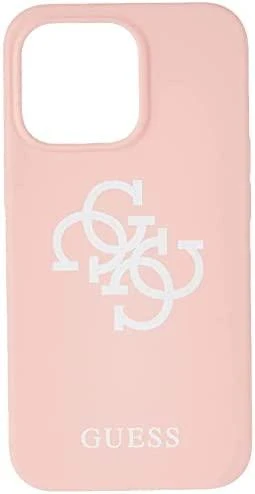 Dėklas GUESS GUHCP13LLS4GWPI IPHONE 13 PRO / 13 6.1 "Rožinis / Rožinis HARD CASE SILICONE 4G LOGO