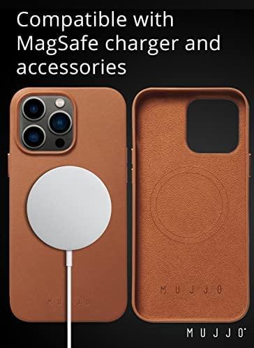 Troubadour Goods Limited Mujjo Full Odinis dėklas - etui skórzane do iPhone 14 Pro Max kompatybilne su MagSafe (tan)