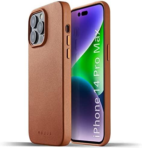 Troubadour Goods Limited Mujjo Full Odinis dėklas - etui skórzane do iPhone 14 Pro Max kompatybilne su MagSafe (tan)