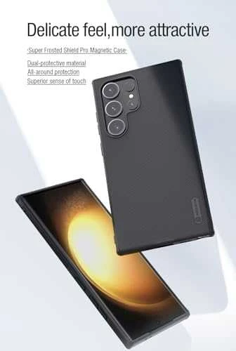 Samsung Galaxy S24 Ultra Nillkin Super Shield Pro dėklas juodos spalvos