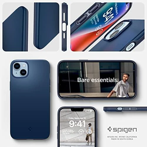 Spigen Thin Fit dėklas skirtas Apple iPhone 14 Plus, spalva - Navy Blue