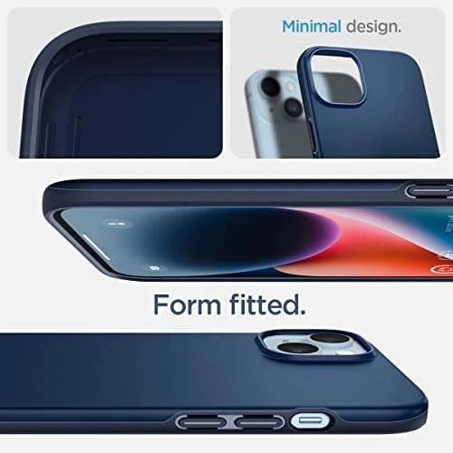 Spigen Thin Fit dėklas skirtas Apple iPhone 14 Plus, spalva - Navy Blue