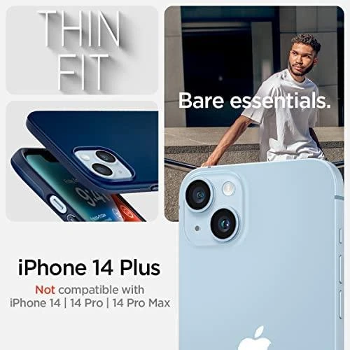 Spigen Thin Fit dėklas skirtas Apple iPhone 14 Plus, spalva - Navy Blue