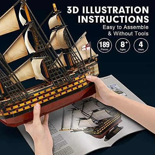 CUBICFUN 3D dėlionė „Laivas Karalienė Viktorija“