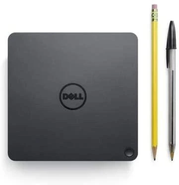 Dell Thunderbolt stotelė su priedais dydžio palyginimui