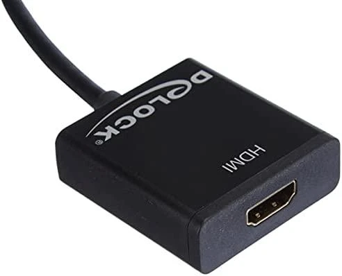DELOCK Adaptorcable mini DisplayPort 1.2 kištukas > HDMI lizdas juodas 4K Active