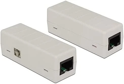 Du Delock tinklo izoliatoriai su RJ45 jungtimis