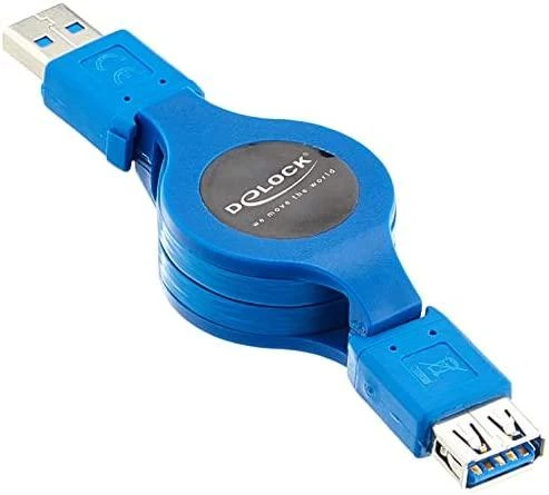 DELOCK Cable USB 3.0 plėtinys A/A ištraukiamas