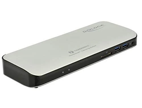 „Delock Thunderbolt 3“ prijungimo stotelė 5K – HDMI / USB 3.0 / USB-C / SD / LAN