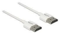HDMI laidas Delock su baltais antgaliais