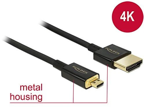 Kabelis Delock HDMI Micro - HDMI 2m juoda (84783)