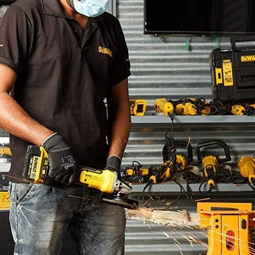 DeWalt akumuliatorinis kampinis šlifuoklis DCG405P2-QW, 18V, 2x5Ah