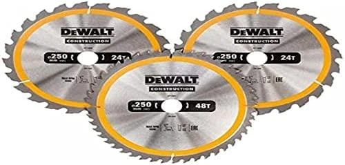 Pjovimo diskas medienai DeWalt DT1964-QZ; 24T; 48T; 60T; 305 mm; 3 vnt.